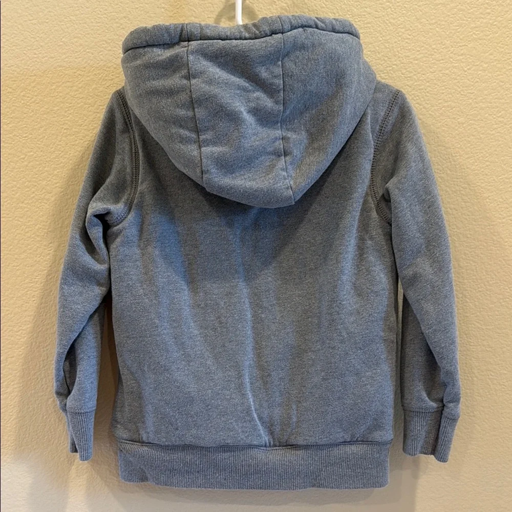 Carter's Gray Hooded Zip Sweatshirt with Sherpa Lining